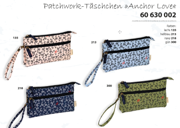 Patchwork-Tasche Anchor Love